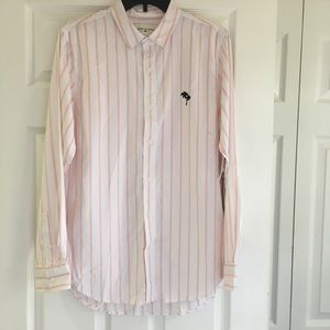 Modern Amusement Men’s Button Down Striped Shirt-S